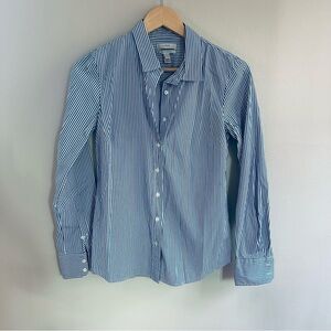 J Crew Slim Stretch Perfect Shirt in Classic Stripe Size XS